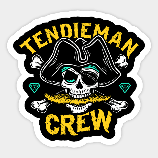 Tendieman Sticker by dumbshirts